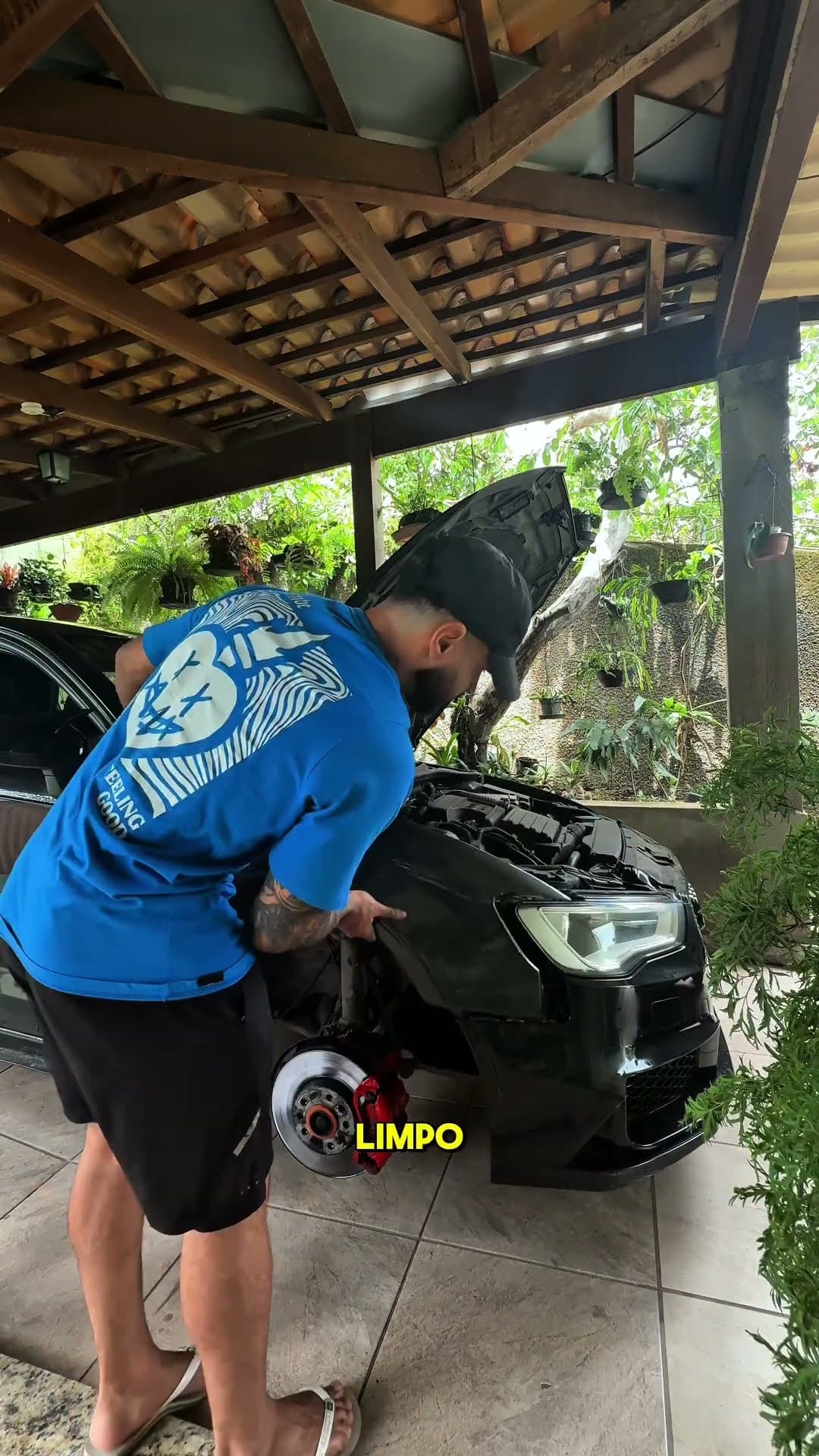 INSTALAÇÃO PARALAMAS CARBONO AUDI A3